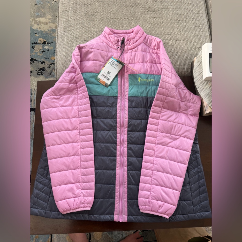 NWT Cotopaxi Pink and Blue Puffer Jacket Size 1XL